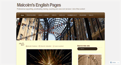 Desktop Screenshot of malcolmsenglishpages.com